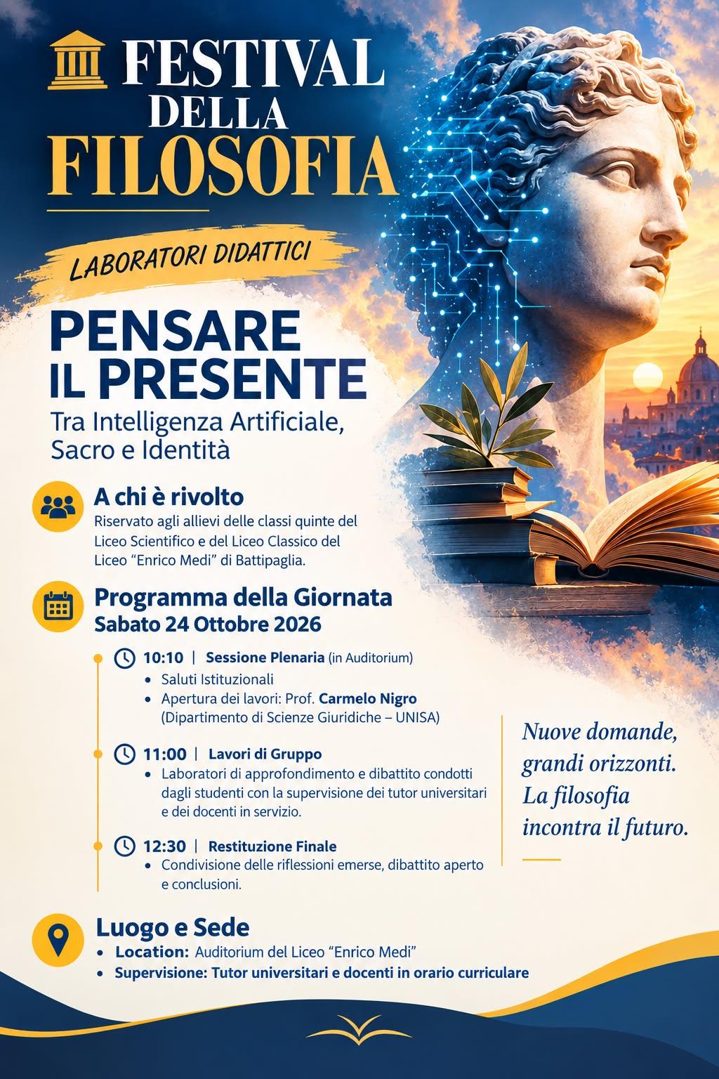 FESTIVAL DELLA FILOSOFIA -  laboratorio didattico al Medi